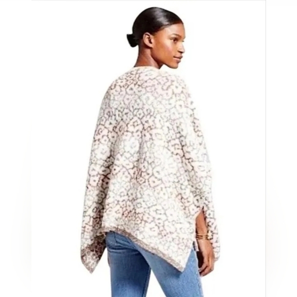 Knox Rose Floral Knit Open Front Drapey Cardigan Sweater XXL Bohemian - Picture 2 of 4